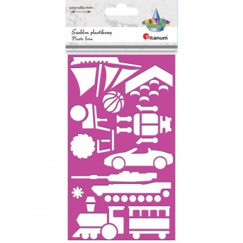 Kunststoffschablone Junge...