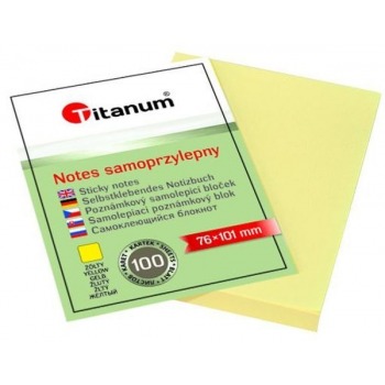 Adhesive note 76x101mm Titanum