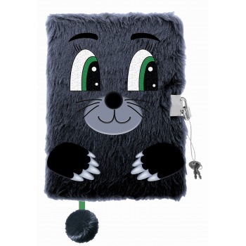 Diary with padlock hairy A5...