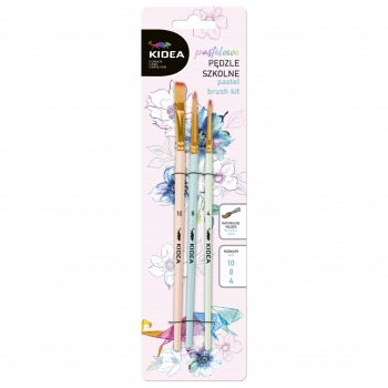 Pastel school brushes 3 pcs...