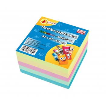 Color paper cube unglued...