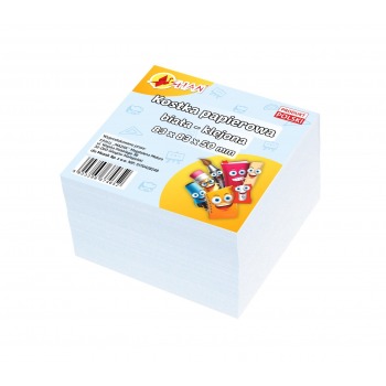 Paper cube white glued...