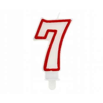 Birthday candle 7cm number...