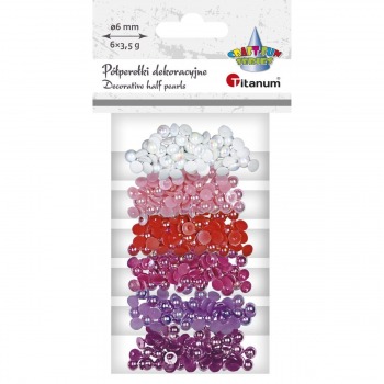 Decorative half pearls 6mm...
