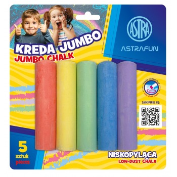 JUMBO round chalk 5 colors...