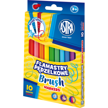 Brush markers 10 pcs Astra