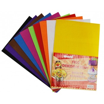 Dekofilz, 20 x 30 cm, 10 Blatt