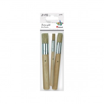 Borstenpinsel-Set 3tlg Titanum