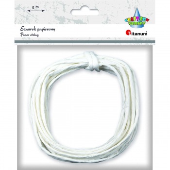 Papierschnur 5m Weiß Titanum