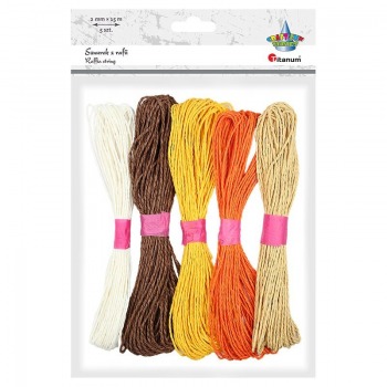 Raffia cord 5x15m set 1...