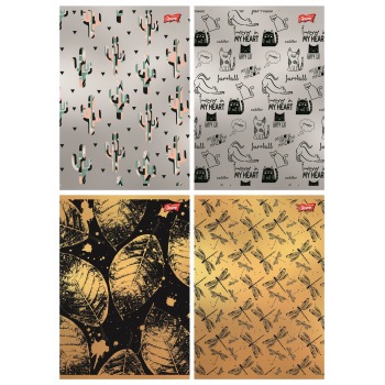 Notebook A5 60k check Gold...