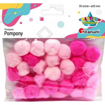 Pompony akrylowe tonacja...