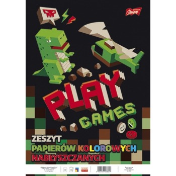 Zeszyt papierów kolorowych...