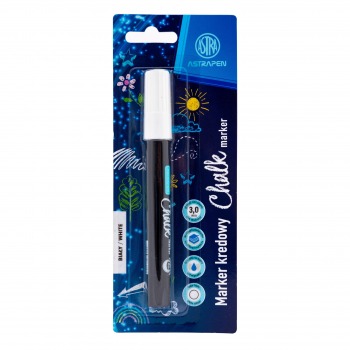 Marker kredowy BIAŁY Astra