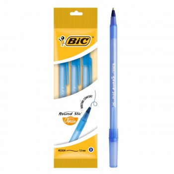 Pen Bic Round Stick blue 3...