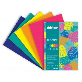 DECO Tropic Farbblock A4 20...
