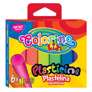 Plasticine, 6 colors, neon...