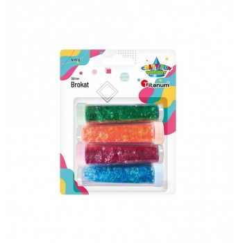 Brokat w fiolkach 4 kolory...