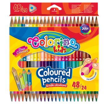 Dreieckige Zweifarbstifte...