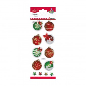 Christmas convex stickers...