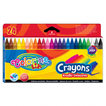 Wax crayons 24 colors of...
