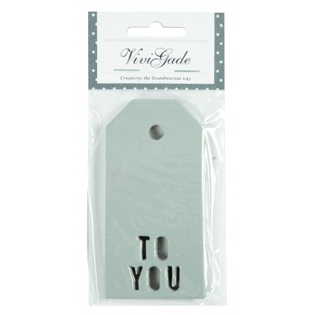Silver To You gift tags...