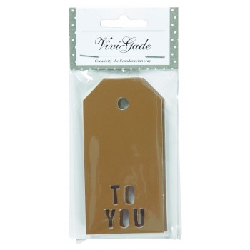GOLD To You gift tags...
