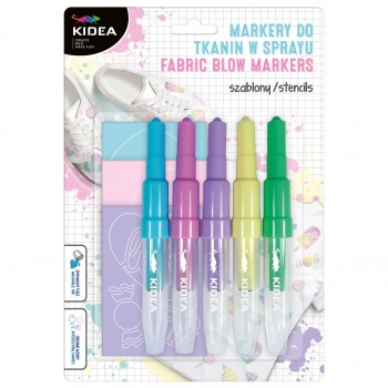 Fabric spray markers with...