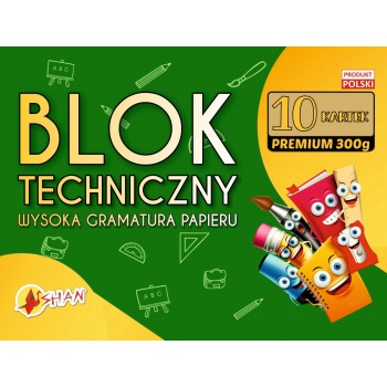 Technischer Weißblock A4 10...