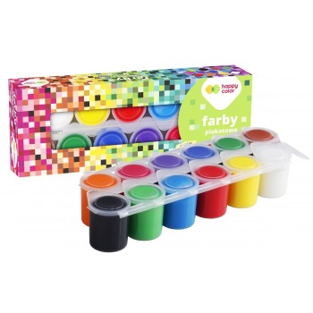 Farby plakatowe tempera 12...