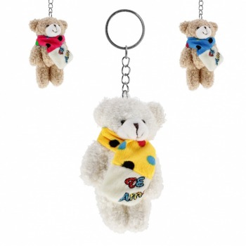 Teddy bear plush key ring...
