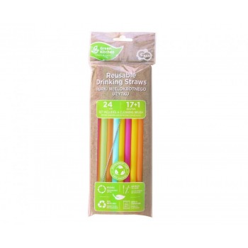 Reusable colorful straws...