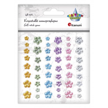 Self-adhesive crystals...