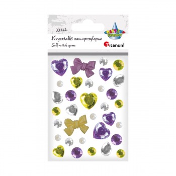 Self-adhesive crystals...