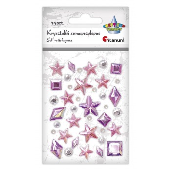 Self-adhesive crystals...