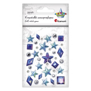 Self-adhesive crystals...