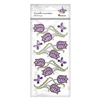 Self-adhesive crystals...