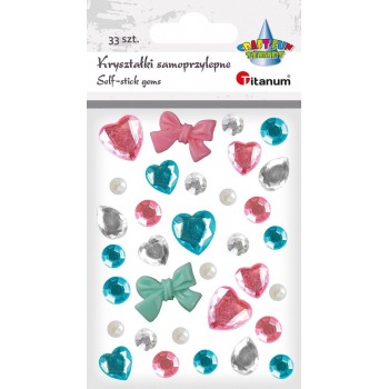 Self-adhesive crystals...