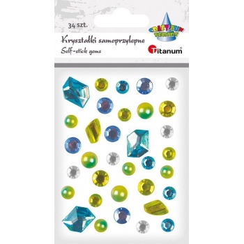 Self-adhesive crystals mix...