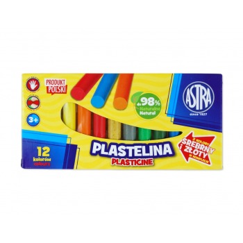Plasticine 12 colors gold...