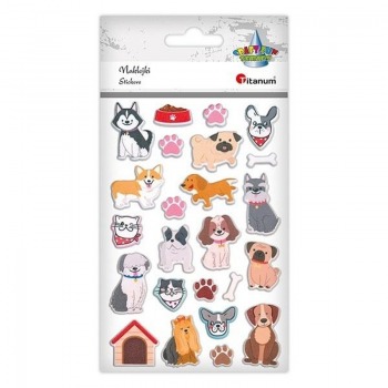 Konvexe Aufkleber Hunde...