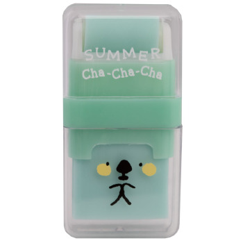 Eraser with clearing roll...