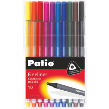 Cienkopisy 10 sztuk Trio Patio