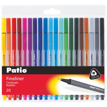 Cienkopisy 20 sztuk Trio Patio