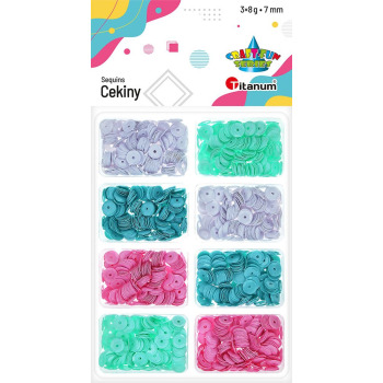 Cekiny Titanum okrągłe...