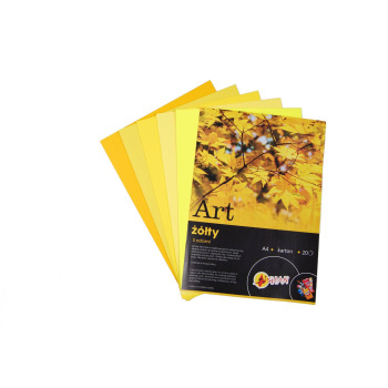 Blok kolorowy ART żółty A4...