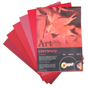 Blok kolorowy ART czerwony...