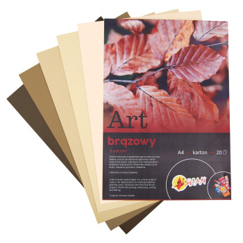 Blok kolorowy ART brązowy...