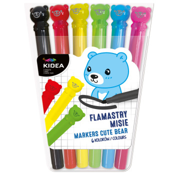 Flamastry Misie 6 kolorów...