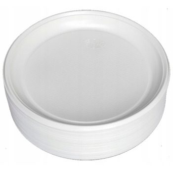 Talerz biały niedzielony...